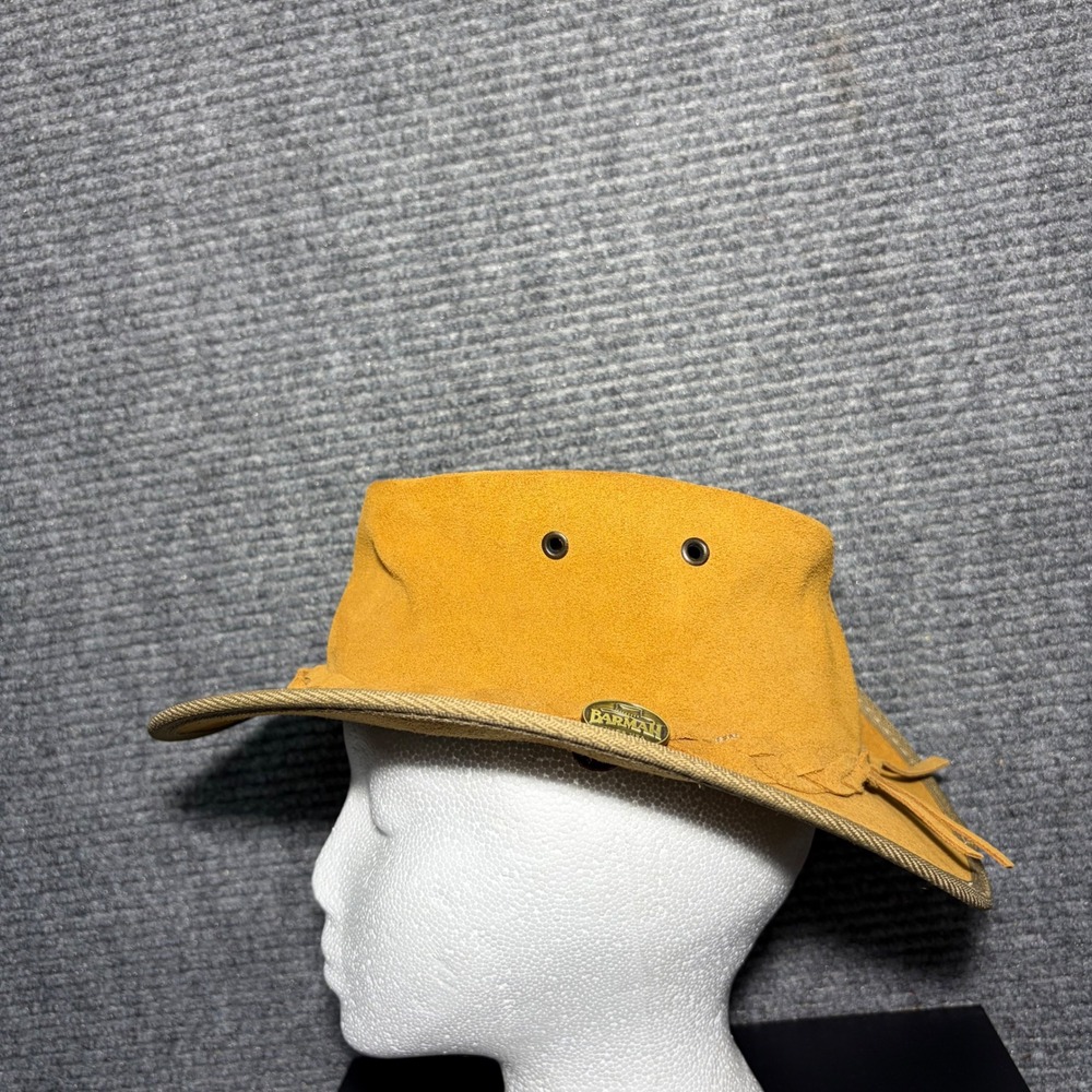 Barmah Hats USA Suede Leather Outback / Bush Hat Item #1094 - Suede Narrow Brim